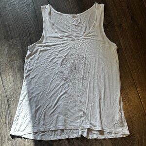 Gaiam White Graphic Tank Top